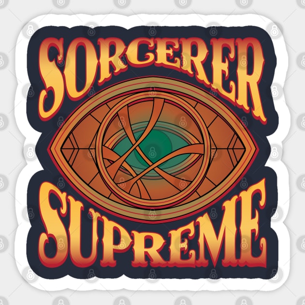 The Sorcerer Supreme Sticker by DeepDiveThreads